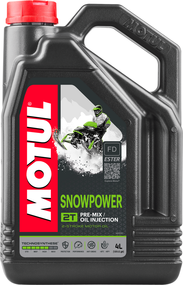 MOTUL Snowpower 2t Ester Engine Oil 4 Ltr 4/Case