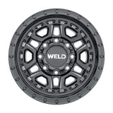 Weld W119 17X9 Crux 5X114.3 5X127 ET-12 BS4.50 Satin Black 78.1