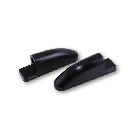 Cnc Fairing Mirror Adapters Long Pair Black 