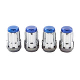 McGard SplineDrive Lug Nut (Cone Seat) M12X1.5 / 1.24in. Length (4-Pack) - Blue Cap (Req. Tool)