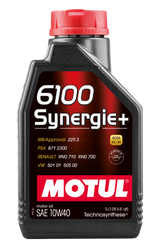 Motul 1L Technosynthese Engine Oil 6100 SYNERGIE+ 10W40 - 1L - Case of 12