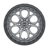 Weld W107 18X9 Ledge 6X135 ET20 BS5.75 Satin Gun / Black Ring 87.1