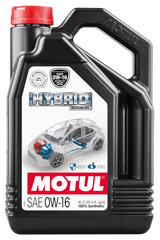 Motul 4L OEM Synthetic Engine Oil Hybrid 0W16 API SN - Case of 4