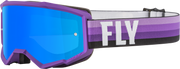 Fly Racing Fly Racing 37-51717 Youth Zone Goggle Purple/Black W/ Sky Blue Mirror/Smoke Lens