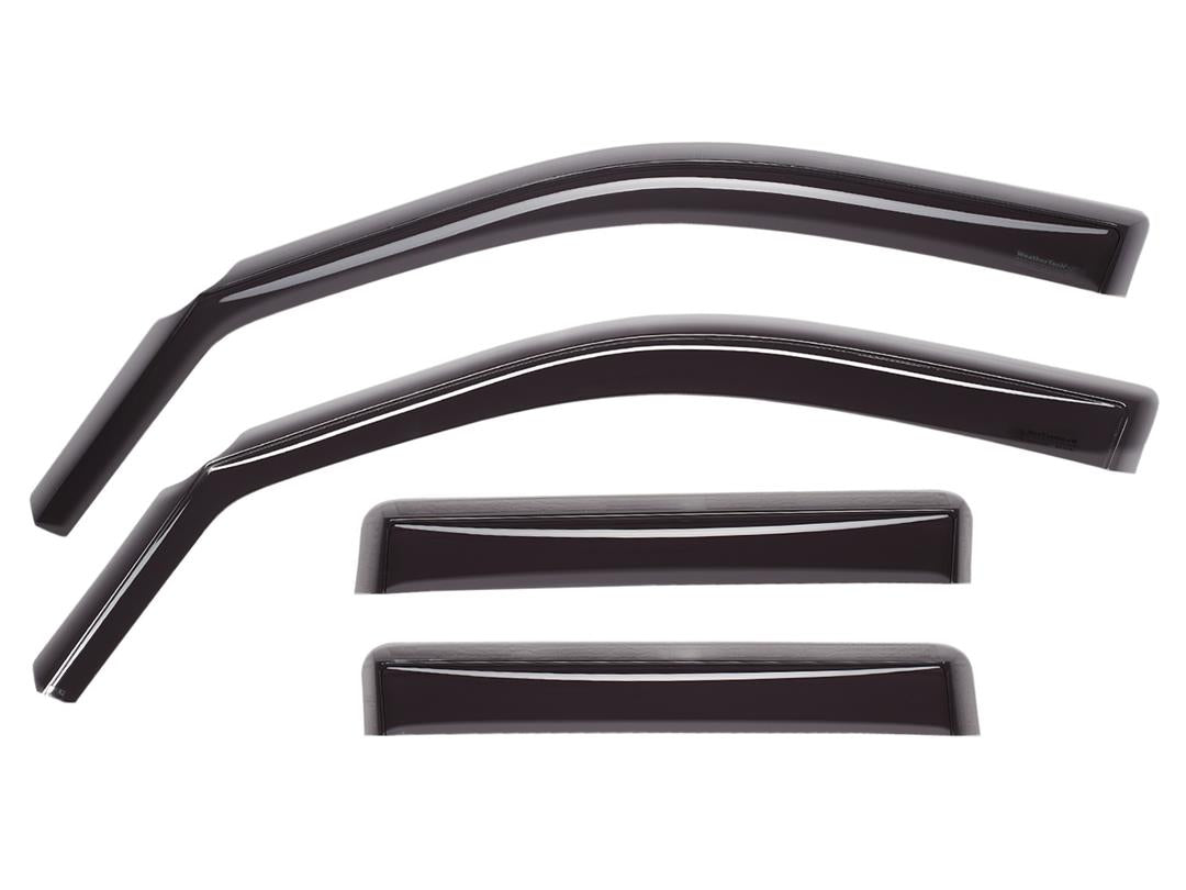 Rainguard Aerodynamic Design; In-Channel; Dark Smoke; Acrylic; Set of 4