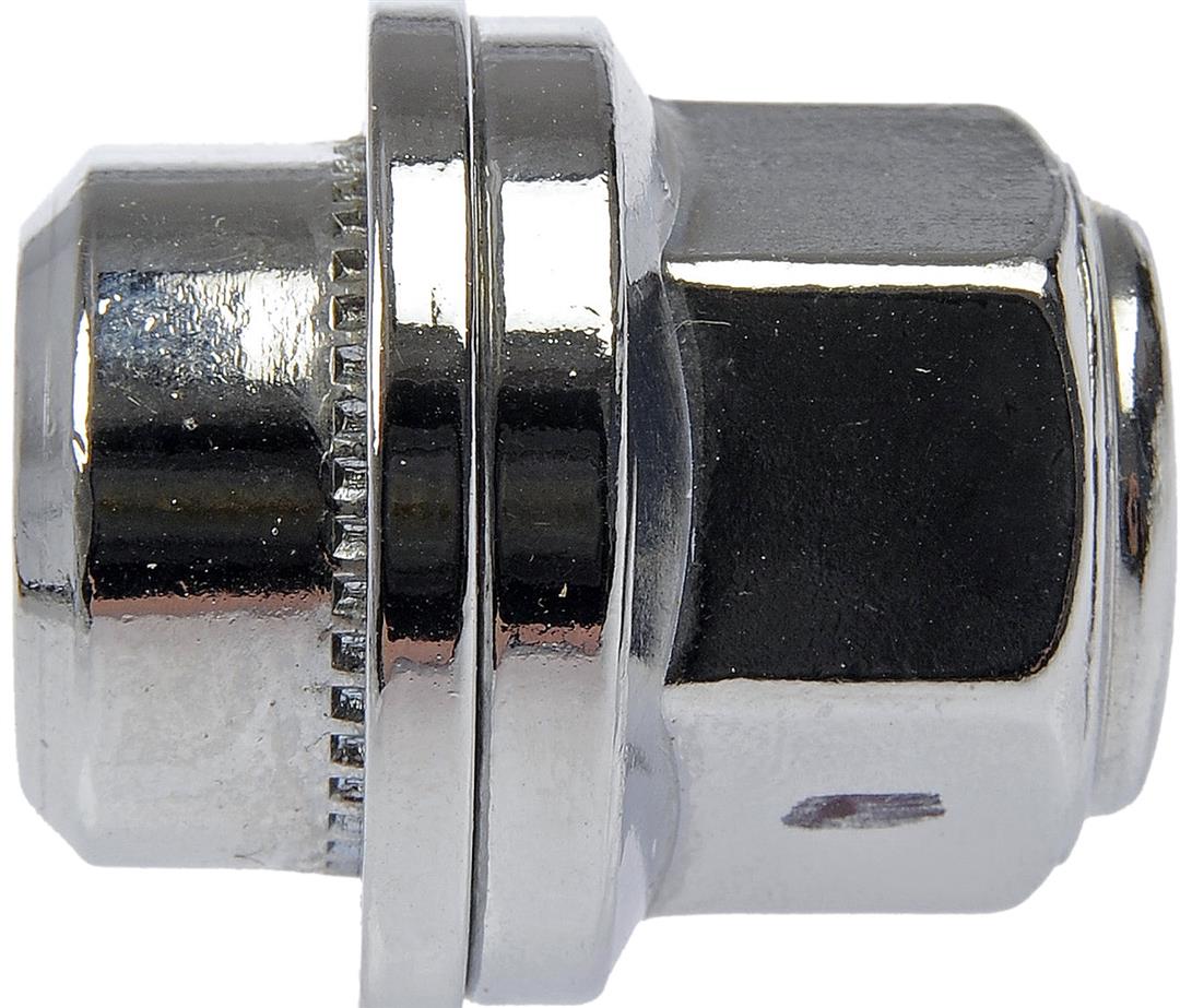 Lug Nut OE Replacement; 1.362 Inch Overall Length; 22 Millimeter Hex Size; 90 Degree Conical Seat; Boxed; Chrome; Closed End; Direct Replacement; M14-1.50 Thread Size; Mag Nut; Right Hand Thread; Set of 10; Steel