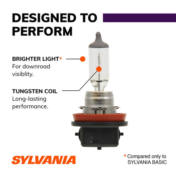 Headlight Bulb H11; Xenon Bulb; 55 Watt; 12.8 Volt; White Beam Color; 1345 Lumens; 4200K Light Color Temperature; Single