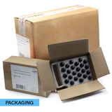 Lug Nut 5 Lug Kit; 14 Millimeter x 1.5 Thread Size; 60 Degree Conical; Tuner Acorn; 1.26 Inch Overall Length; With 20 Black Carbon Steel Lug Nut