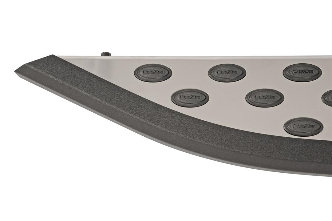 Running Board Powder Coated; With Black Trim; Stainless Steel; Unlighted; Requires Running Board Mounting Kit Depending On Application Only If Listed