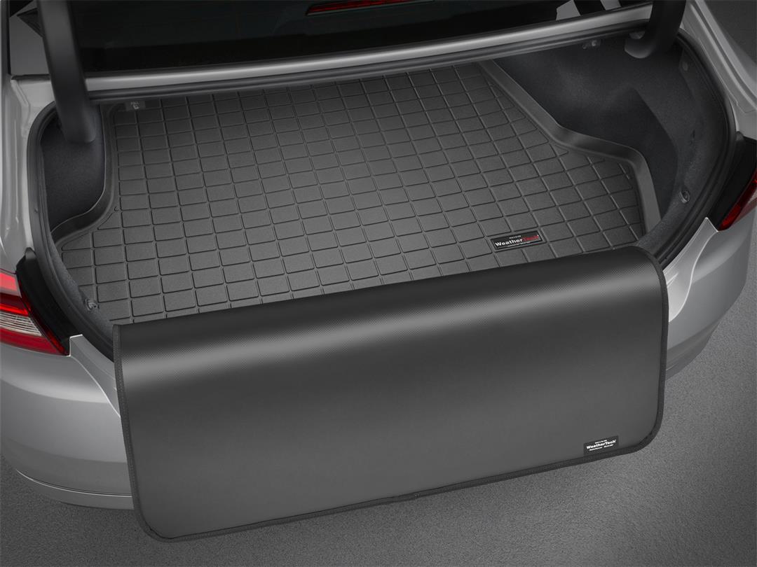 Cargo Area Liner Direct Fit; Raised Edges; Black; Thermoplastic Elastomer (TPE) Injection Molded Material; Non-Skid