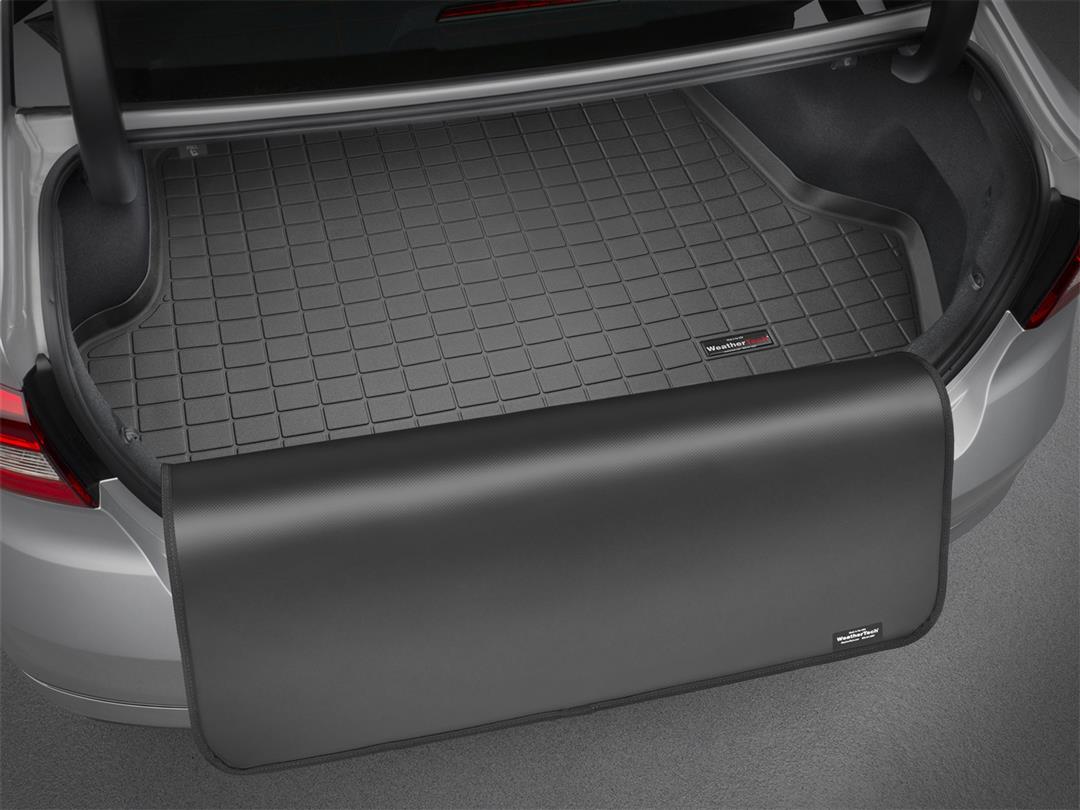 Cargo Area Liner Direct Fit; Raised Edges; Black; Thermoplastic Elastomer (TPE) Injection Molded Material; Non-Skid
