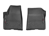 Floor Liner Molded Fit; With Channels And Reservoir To Direct And Hold Fluids With Applied WeatherTech Logo; Black; Thermoplastic Polyolefin (TPO) Vacuum Formed Material; 2 Piece