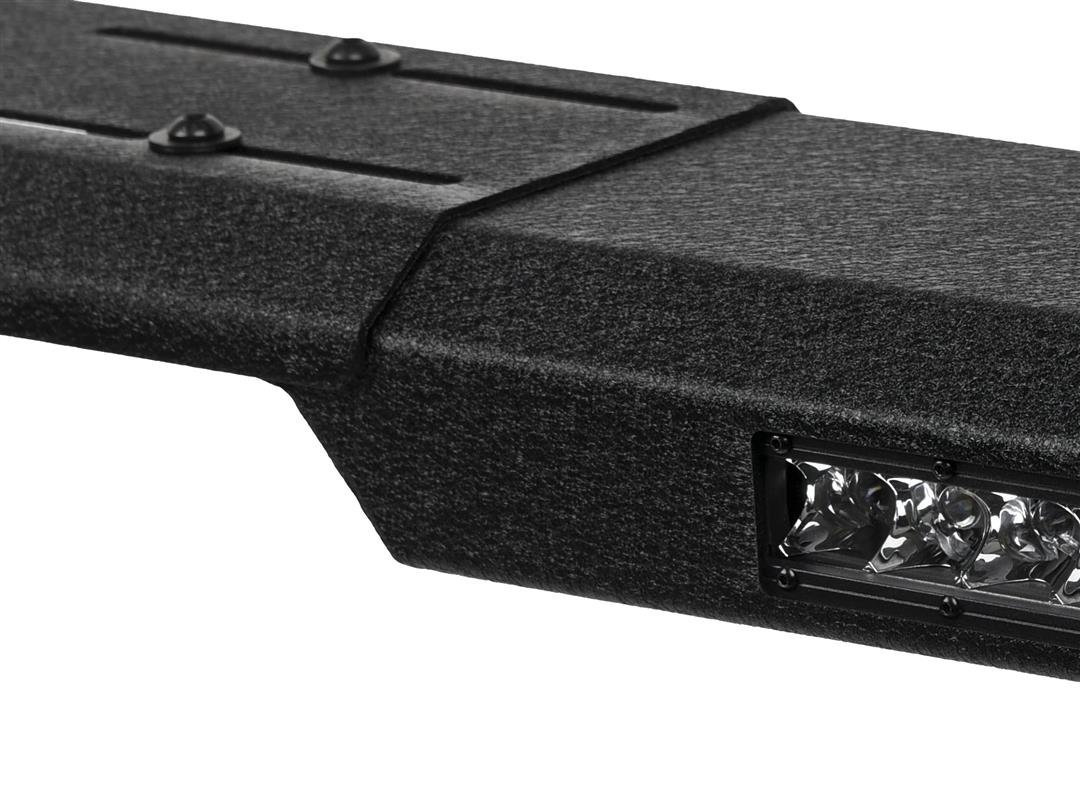 Truck Bed Bar Modular Style; Pre-Drilled Auxiliary Light Mounts; Powder Coated; Black; Steel