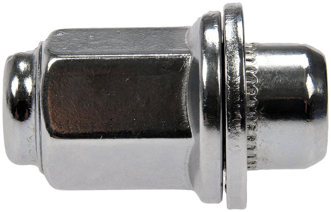 Lug Nut OE Replacement; 1.831 Inch Overall Length; 20 Millimeter Hex Size; 60 Degree Conical Seat; Boxed; Closed End; Direct Replacement; Dome Top Capped Nut; M12-1.50 Thread Size; Natural; Right Hand Thread; Set of 10; Steel