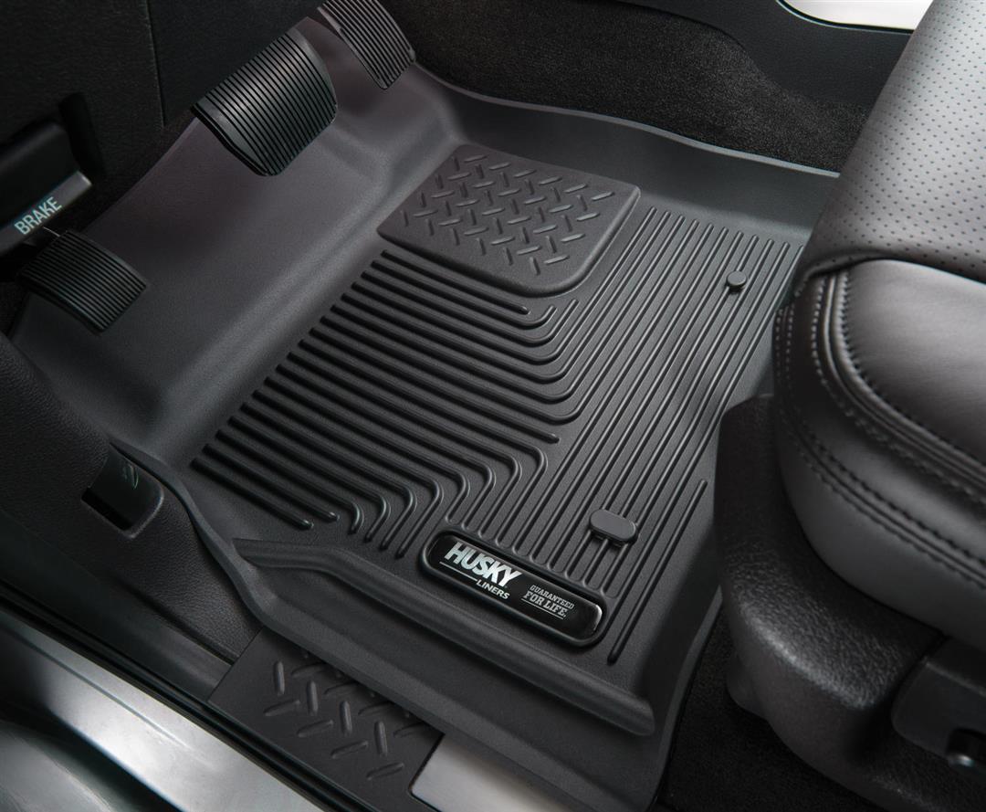 Floor Liner Molded Fit; Raised Channels And Edges; Black; TPE (Thermoplastic Elastomer); 1 Piece