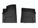 Floor Liner Molded Fit; With Channels And Reservoir To Direct And Hold Fluids With Applied WeatherTech Logo; Black; Thermoplastic Polyolefin (TPO) Vacuum Formed Material; 2 Piece