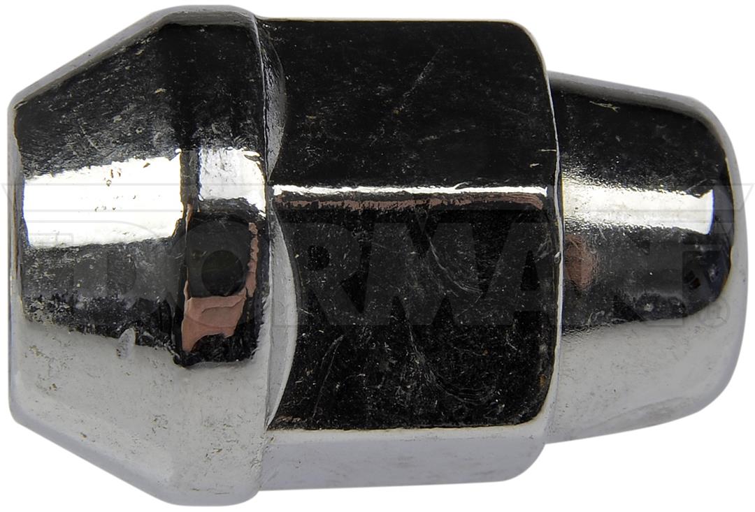 Lug Nut M12 - 1.50 Thread; 60 Degree Conical Seat; Bulge Seat Acorn Lug; 1.382 Inch Overall Length; 21 Millimeter Hex Size; Chrome Plated; Silver; Steel; Bagged; Single