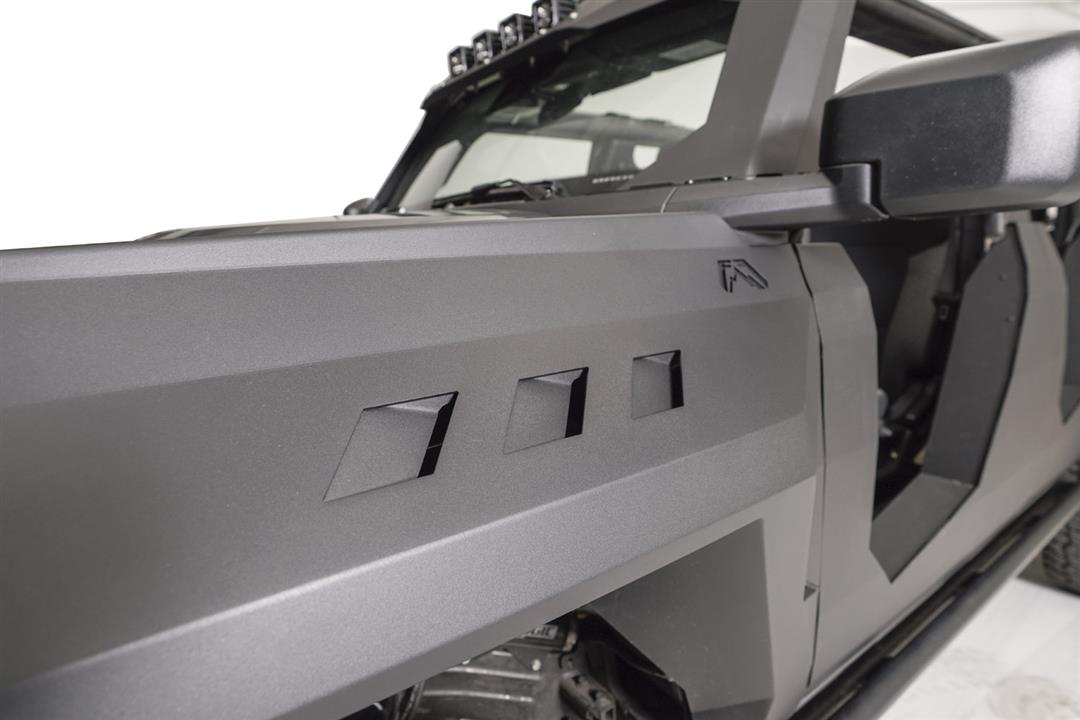 Fender Powder Coated; Matte Black; Steel; Set Of 2; With Front Fender Vents; For 35 Inch Tire