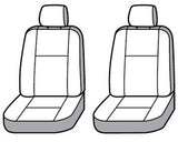 Seat Cover Seat Style C - Bucket With Adjustable Headrests; Polycotton; Charcoal Black; Set Of 2
