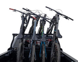 Bike Rack Bed Mount; Holds 2 Bikes Vertically; Cradle System With Straps; Non-Foldable; Texture Black Powder Coated; Aluminum; Additional Bike Rack Cradles Are Sold Separately To Carry Up To 4 Bikes