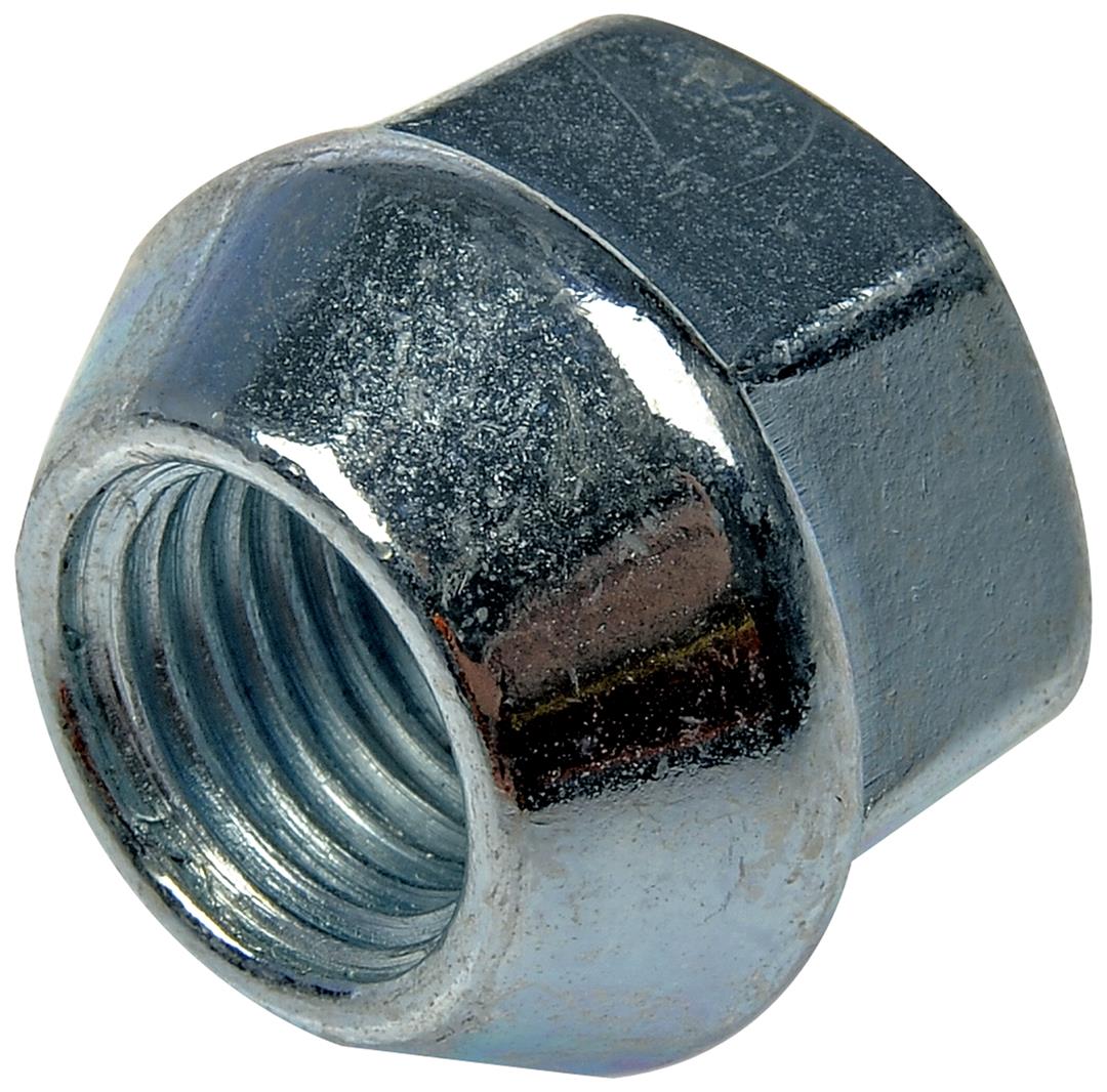 Lug Nut OE Replacement; 0.807 Inch Overall Length; 22 Millimeter Hex Size; 60 Degree Conical Seat; Bagged; Direct Replacement; M14-1.50 Thread Size; Open End; Right Hand Thread; Single; Steel; Yellow Chromate And Zinc Plated