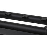 Truck Bed Bar 3 Inch Tubular Bar; Mounts Up To 4 Lights; Powder Coated; Black; Steel; With Quad LED Light Mount