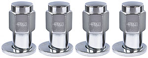 Lug Nut 12 Millimeter x 1.5 Thread Size; Mag Shank; Standard Shank; Chrome Plated; Steel; Set Of 4; With 0.684 Inch Center Hole Washer
