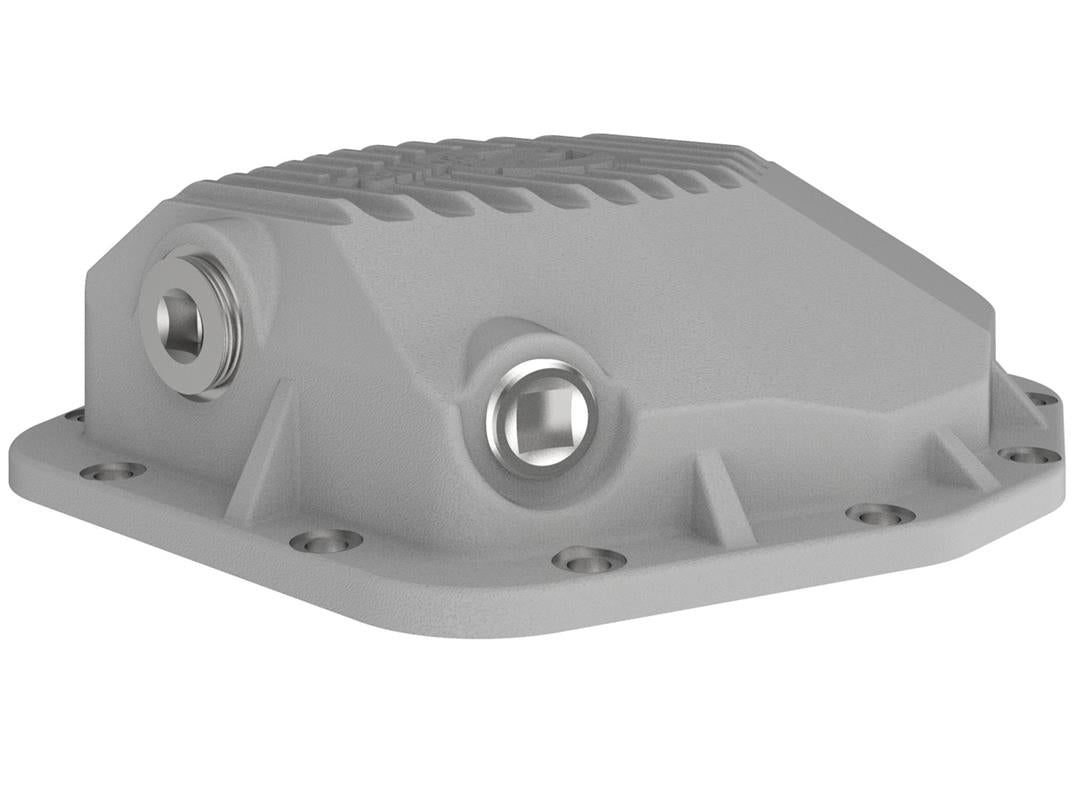 Differential Cover Dana M220; 12 Bolt; Without Girdle; Magnetic Drain Plug; With Fill Plug; Raw; Die Cast Aluminum