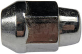 Lug Nut 14 Millimeter X 1.5 Thread Size; 60 Degree Conical Seat; Bulge Seat Acorn Lug; 1.390 Inch Overall Length; 13/16 Inch Hex Size; Chrome Plated; Silver; Steel; Boxed; Set of 10