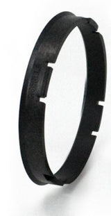 Wheel Hub Centric Ring 57.10 Millimeter Inside Diameter; 72.62 Millimeter Outside Diameter; Black; Poly Carbon; Set Of 4