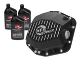 Differential Cover Dana M220; 12 Bolt; Without Girdle; Magnetic Drain Plug; With Fill Plug; Powder Coated; Black; Die Cast Aluminum; With 3 Quarts of Gear Oil