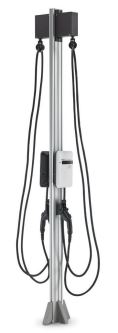 Electric/ Hybrid Vehicle Charger NEMA 4 Rated Indoor And Outdoor Pedestal Mount; Level 2 Charger; 240 Voltage Minimum/ 40 Amp Circuit; NEMA 6-50 Plug/ 208 To 240 VAC Single Phase Power Input; Vehicle Plug: SAE J1772 Standard; Compatible With All Electric