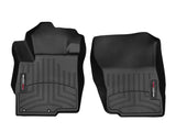 Floor Liner Molded Fit; With Channels And Reservoir To Direct And Hold Fluids With Applied WeatherTech Logo; Black; Thermoplastic Polyolefin (TPO) Vacuum Formed Material; 2 Piece