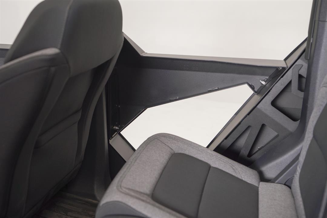 Door Panel Insert For Upper Half Door; Powder Coated; Matte Black; Steel