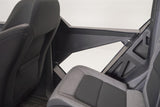 Door Panel Insert For Upper Half Door; Powder Coated; Matte Black; Steel