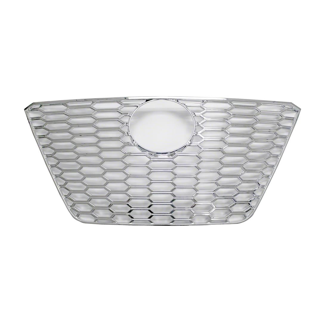 Grille Insert Overlay; 1 Piece; Chrome Plated; ABS Plastic