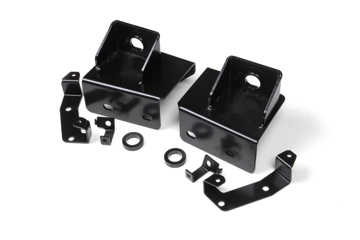 Frame Body Mount Bracket For Use When Installing Larger Tires After Lifting The Vehicle For Additional Clearance; 3/16 Inch Steel; Set Of 2 With Hardware