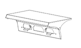 Warning Light Mount For Warning Lights/ Antennas/ GPS And Roof Top Accessories; Clamp On Mount; Powder Coated; Aluminum; 20 Inch Length Platform