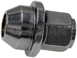 Lug Nut OE Replacement; M12-1.50 Thread Size; 38.5 Millimeter Overall Length; 19 Millimeter Hex Size; 60 Degree Conical Seat; Right Hand Thread; Chrome; Steel; Single