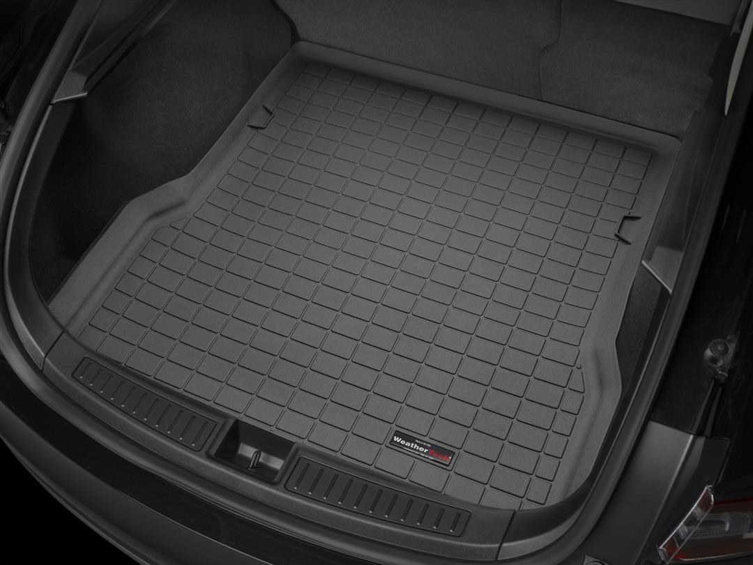 Cargo Area Liner Direct Fit; Raised Edges; Black; Thermoplastic Elastomer (TPE) Injection Molded Material; Non-Skid