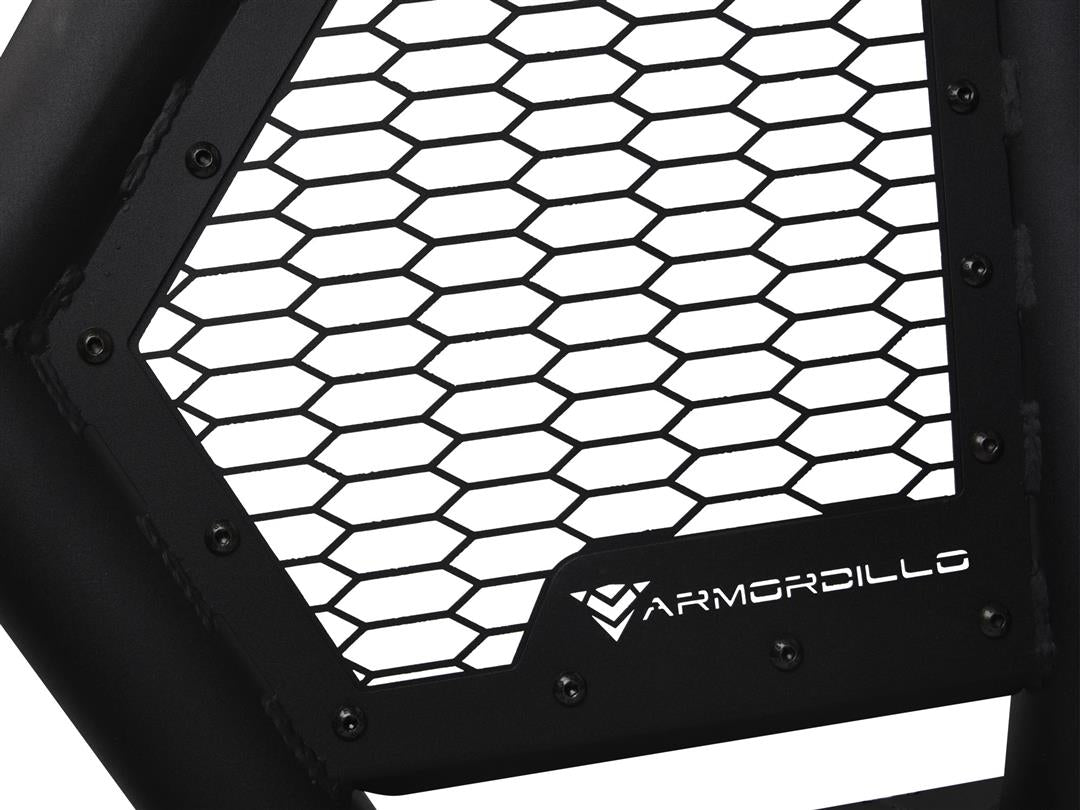 Truck Bed Bar 3 Inch Tubular Bar; Mounts Up To 4 Lights; Powder Coated; Black; Steel; With Quad LED Light Mount