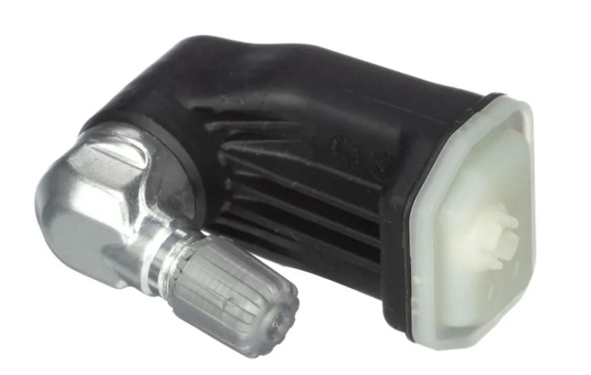 Tire Pressure Monitoring System - TPMS Sensor Clamp In Valve Stem Type; Programmable; 433 Megahertz Radio Frequency; Valve Stem Mount; With Aluminum Valve Stem; Single