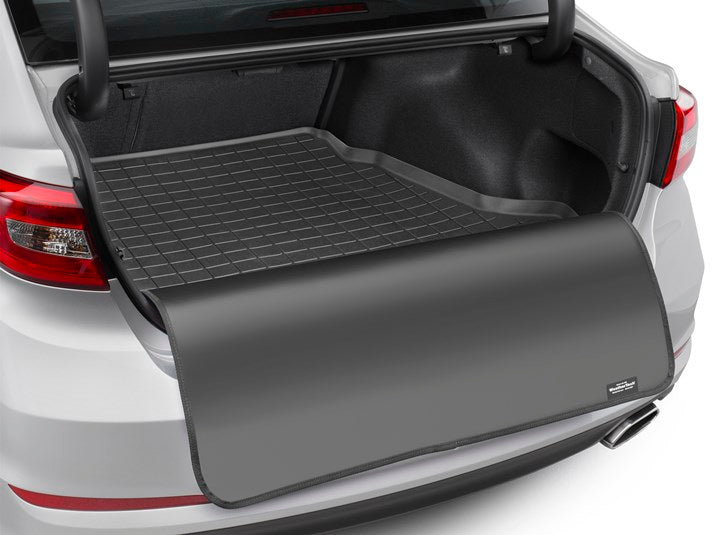 Trunk Liner Black; Custom Blended TPE (Thermoplastic Elastomer); With Removable Bumper Protector
