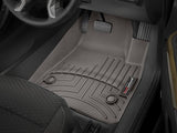 Floor Liner Molded Fit; With Channels And Reservoir To Direct And Hold Fluids With Applied WeatherTech Logo; Cocoa; Thermoplastic Polyolefin (TPO) Vacuum Formed Material; 2 Piece