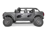 Door Panel Insert For Upper Half Door; Powder Coated; Matte Black; Steel