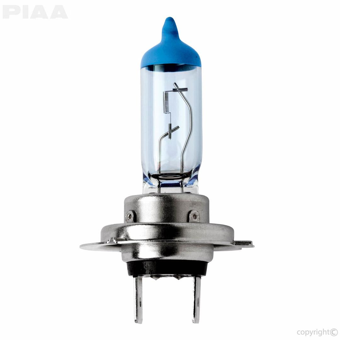 Headlight Bulb H7; Halogen Bulb; 55 Watt Equivalent To 110 Watt; 12 Volt; Clear Beam Color With Blue Top; 4000K Light Color Temperature; Single