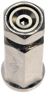 Lug Nut OE Replacement; M14-1.50 Thread Size; 2.34 Inch Overall Length; Hyper Silver Finish; Pack Of 4