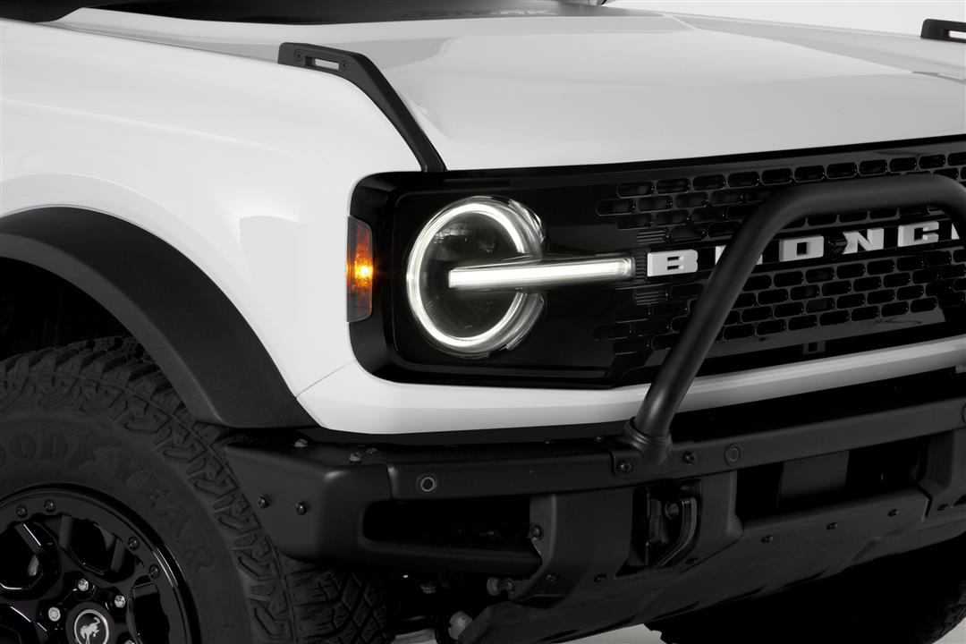 Headlight Cover Full Cover; Without Design; Smoke; Acrylic; Set Of 4