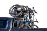 Bike Rack Bed Mount; Holds 2 Bikes Vertically; Cradle System With Straps; Non-Foldable; Texture Black Powder Coated; Aluminum; Additional Bike Rack Cradles Are Sold Separately To Carry Up To 6 Bikes