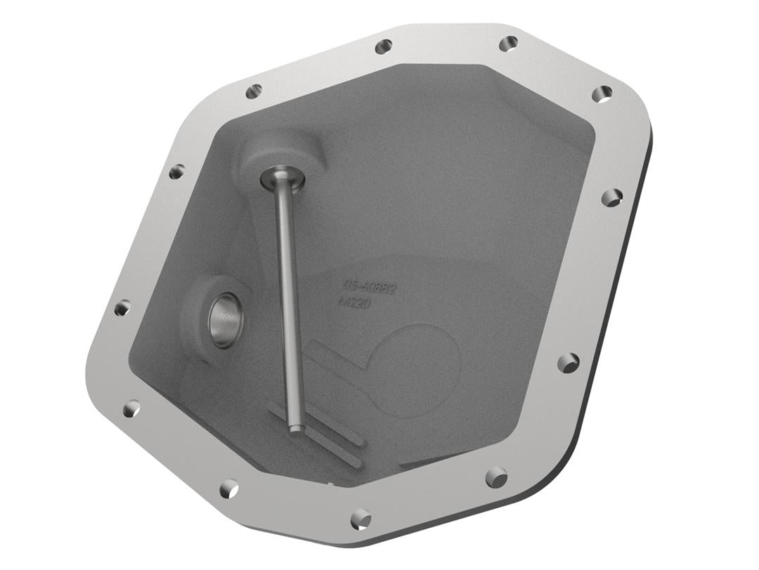 Differential Cover Dana M220; 12 Bolt; Without Girdle; Magnetic Drain Plug; With Fill Plug; Powder Coated; Black; Die Cast Aluminum; With 3 Quarts of Gear Oil